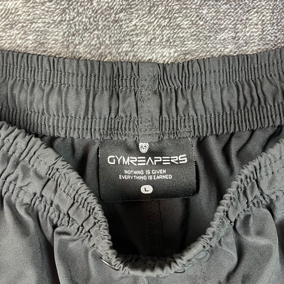 Gymreapers Men's Athletic Shorts Black Skull Unlined 6" Inseam Men's L Running - Picture 4 of 10